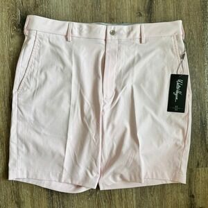 Walter Hagen Pink‎ Golf Flat Front Wrinkle Resistant Performance Size 36 9"